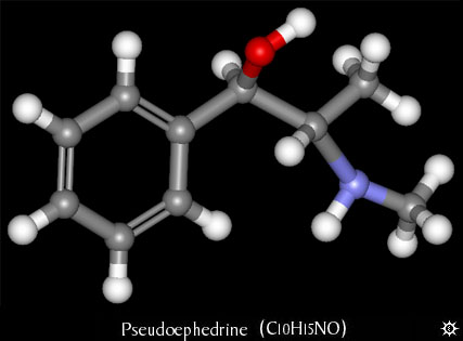 pseudoephedrine_3d