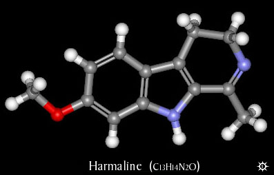 3D Harmaline Molecule